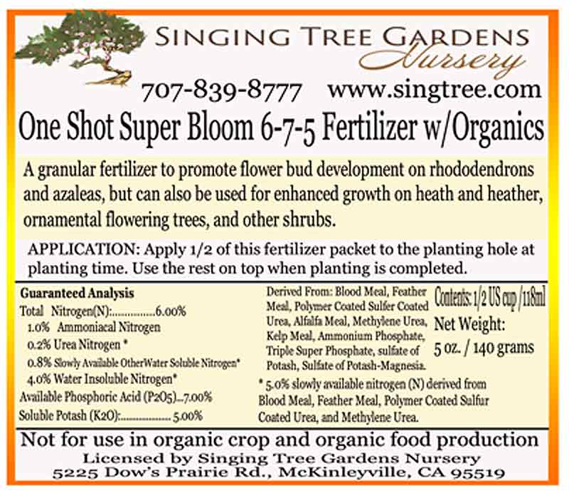 One Shot Super Bloom 6-7-5 Fertilizer